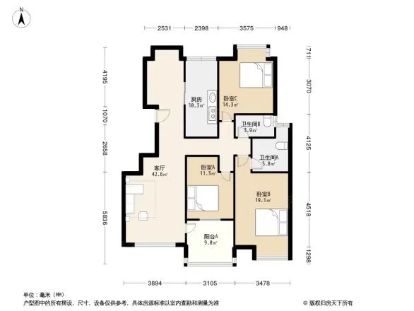 金色江南四期户型图