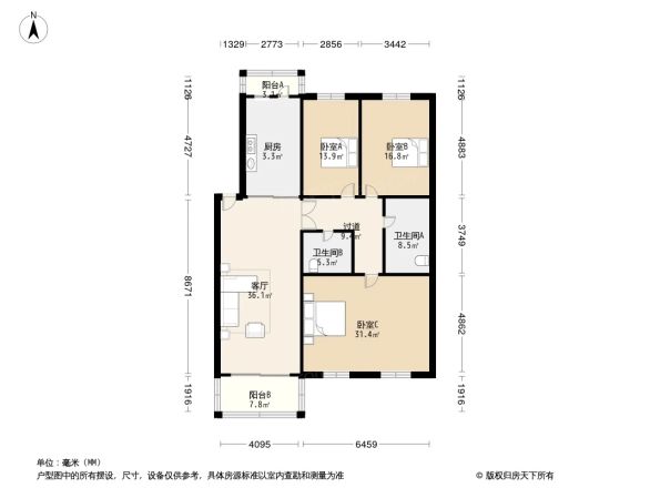 龙悦大厦户型图