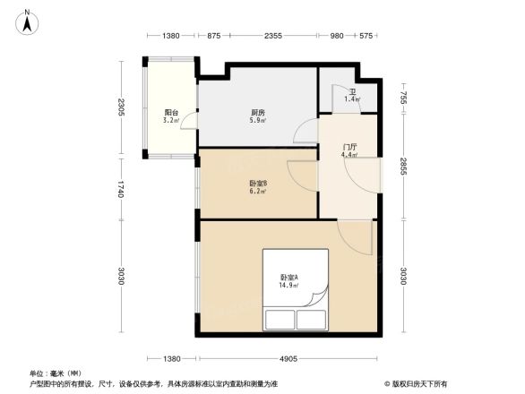东内史胡同小区户型图