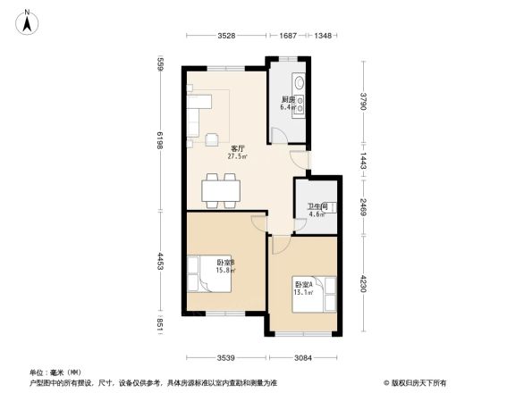 信特花园F区户型图