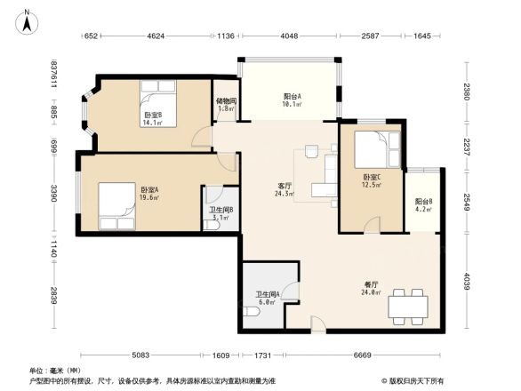 龙悦大厦户型图
