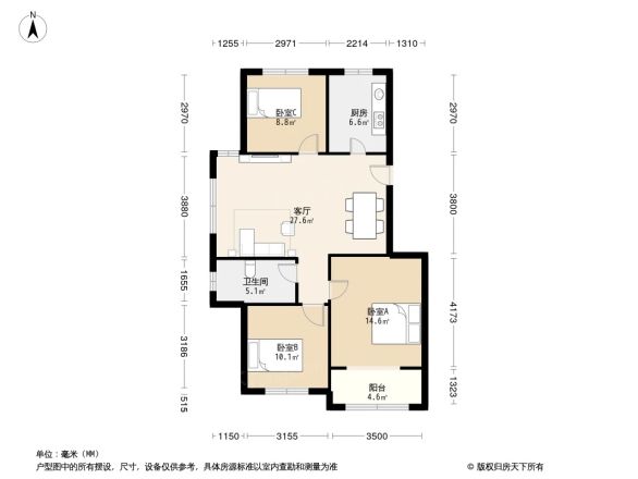 仙悦花园户型图