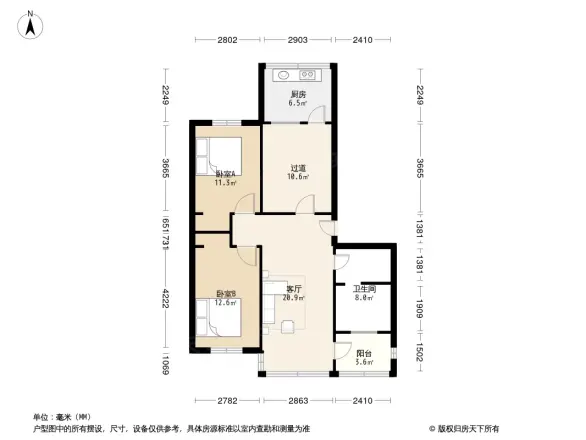 济南护理职业学院试验机场宿舍户型图