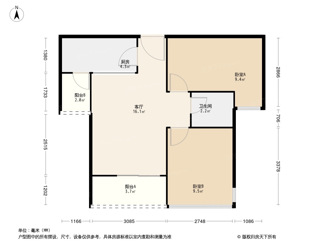 户型图1/2