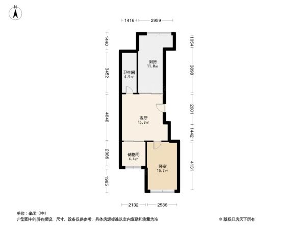 百旺花园户型图