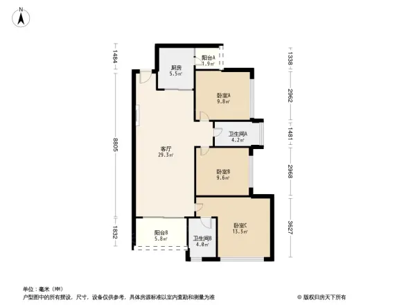 联投东方华府户型图
