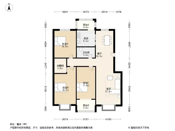 燕东秀府户型图