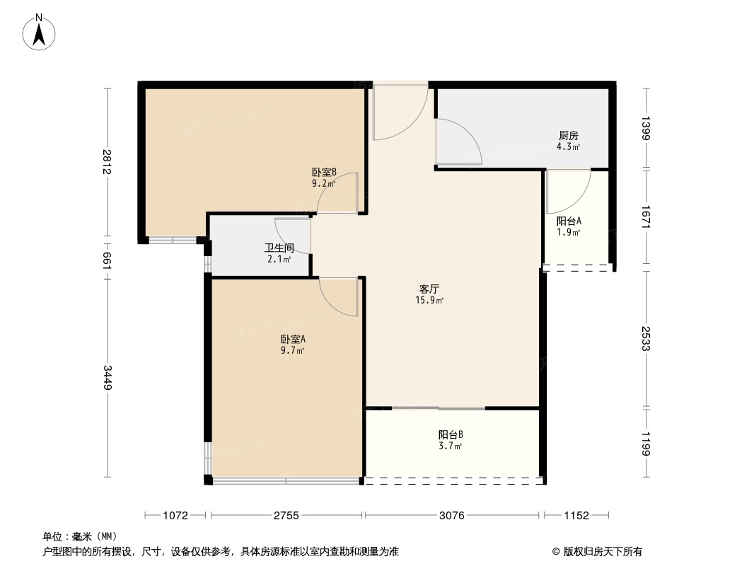 户型图1/2