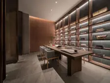 重庆天地一线看江大平层全玻璃幕墙电梯独立入户