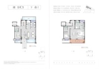 建面184㎡下叠C1户型