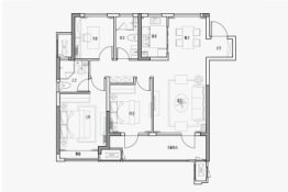 大都·明月听澜3室2厅1厨2卫建面110.00㎡