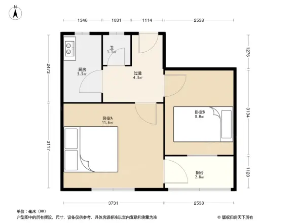 南辛庄西路253号院户型图