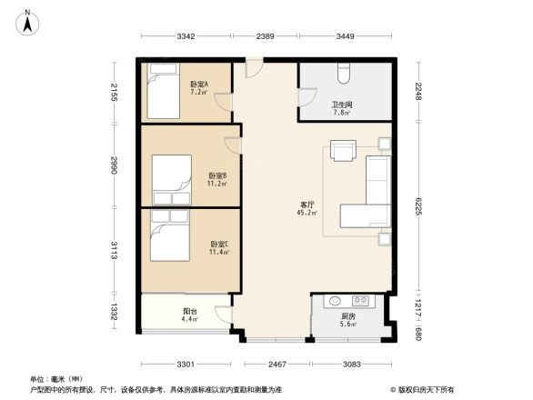龙林大厦户型图