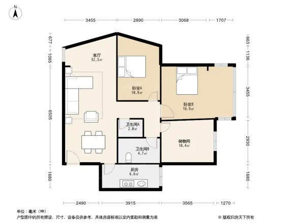 合水嘉园户型图