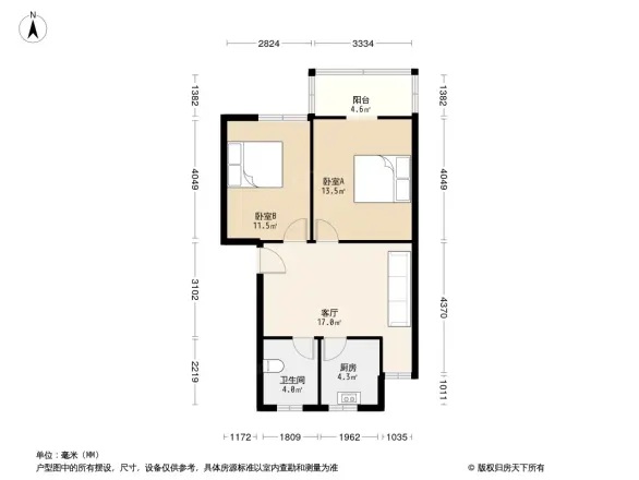 万里厂家属院东区户型图