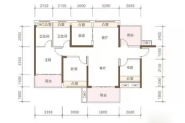 润合名居3室2厅1厨2卫建面109.74㎡