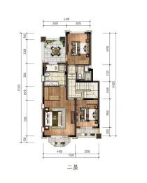 国信净月别墅5室3厅1厨5卫建面260.0㎡