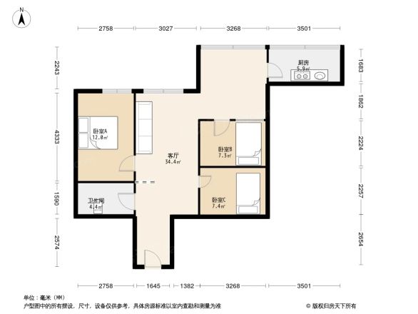 龙林大厦户型图