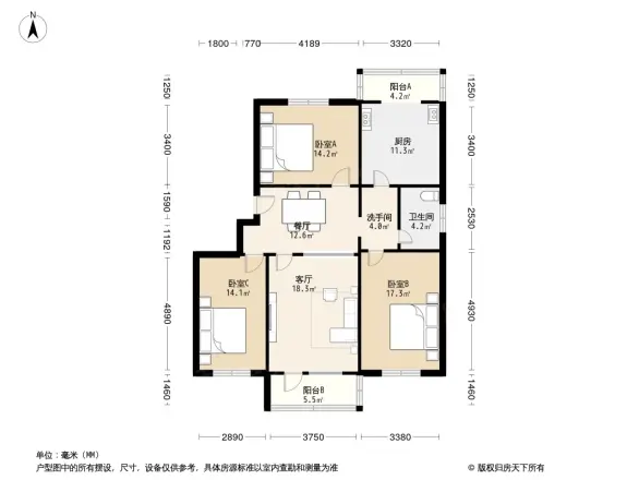 好为尔家属院户型图
