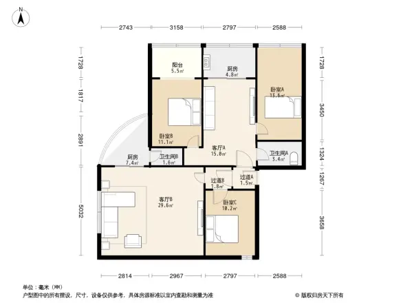 南街花园小区户型图