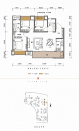 保利大国璟3室2厅1厨2卫建面99.00㎡