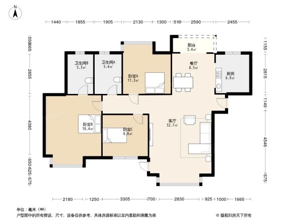 玉兰湖庭户型图