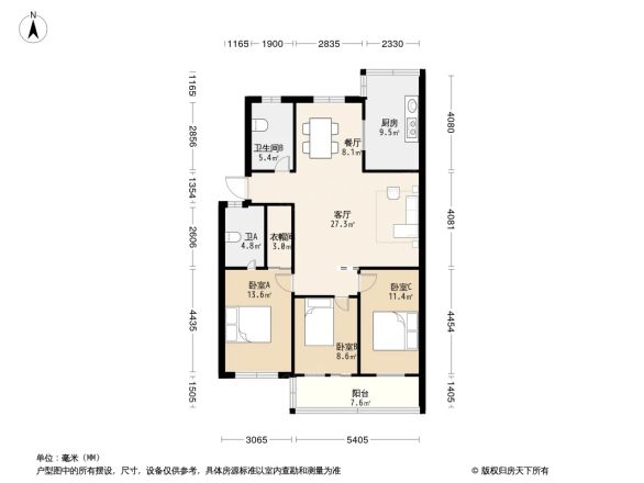 兴文公寓户型图