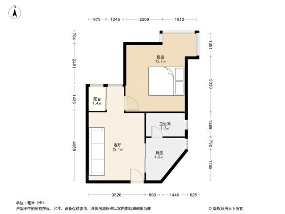 东方家园商住楼户型图