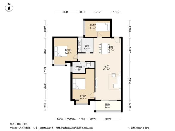 玉兰湖庭户型图