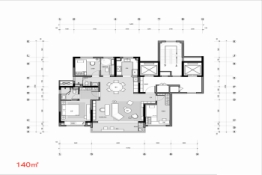 融创 · 壹号汇4室2厅1厨2卫建面140.00㎡