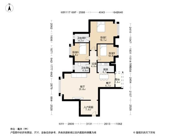 玉兰湖庭户型图