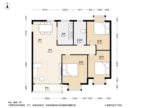 玉兰湖庭户型图
