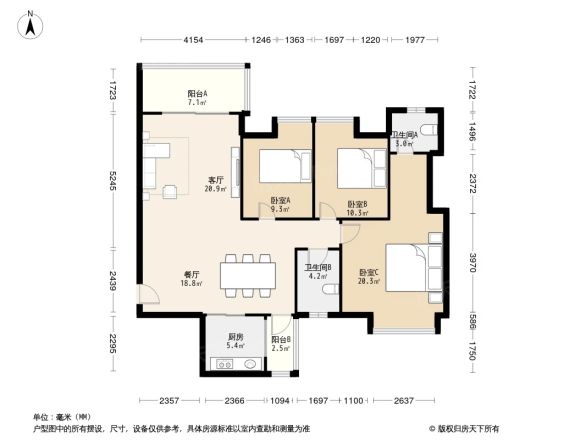 玉兰湖庭户型图