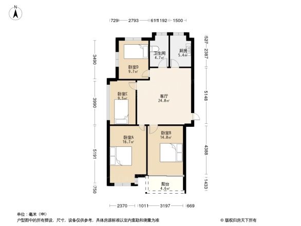 华齐小区户型图