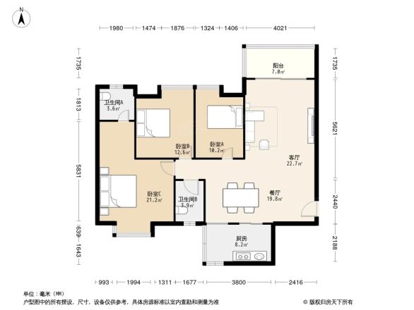 玉兰湖庭户型图