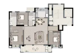 崇文府4室2厅1厨2卫建面120.0㎡