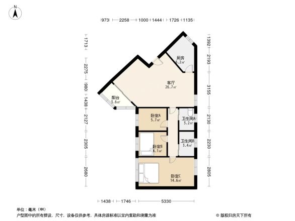 龙珠花园户型图