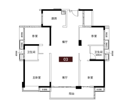 保利·和悦江山4室2厅1厨2卫建面148.00㎡