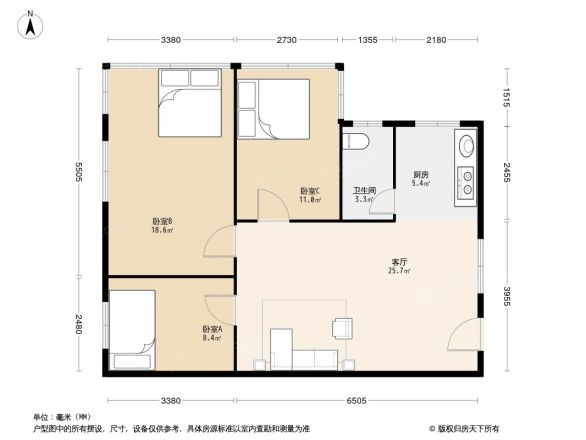 银山花园户型图