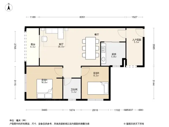 万科城市花园户型图