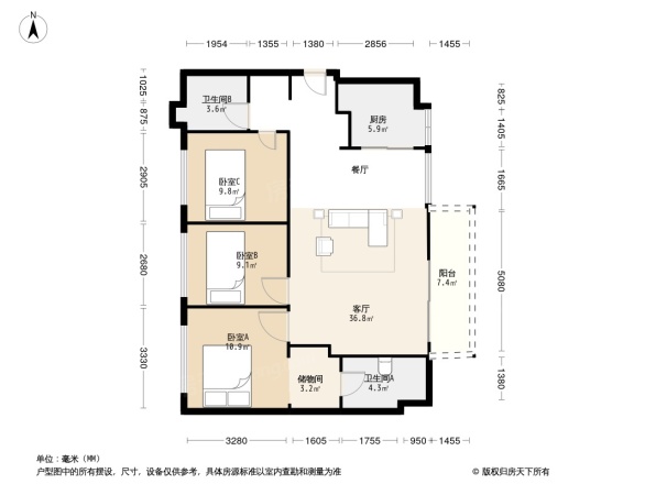 万科城市花园户型图