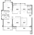 125㎡户型示意图