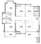 116㎡户型示意图