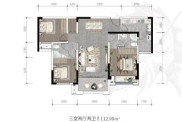 万丽壹号3室2厅1厨2卫建面112.08㎡