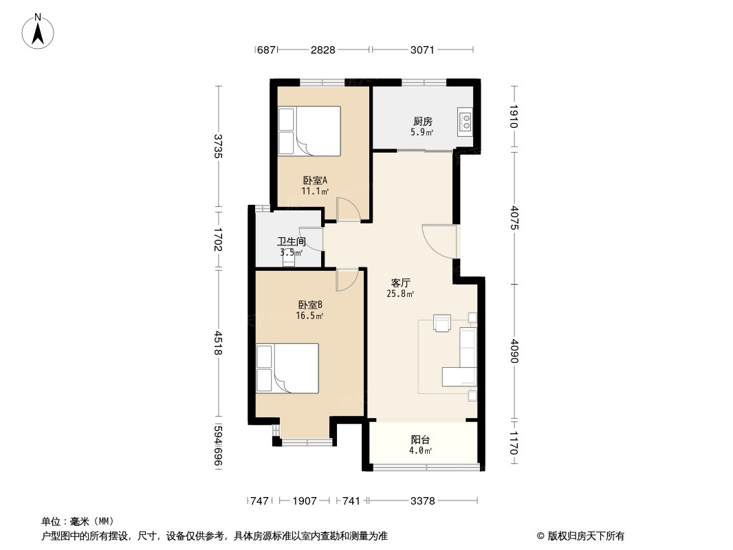 户型图1/2