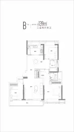 武汉城建光彩国际3室2厅1厨2卫建面139.00㎡