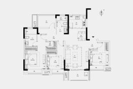 四季金辉观岚4室2厅1厨2卫建面129.00㎡