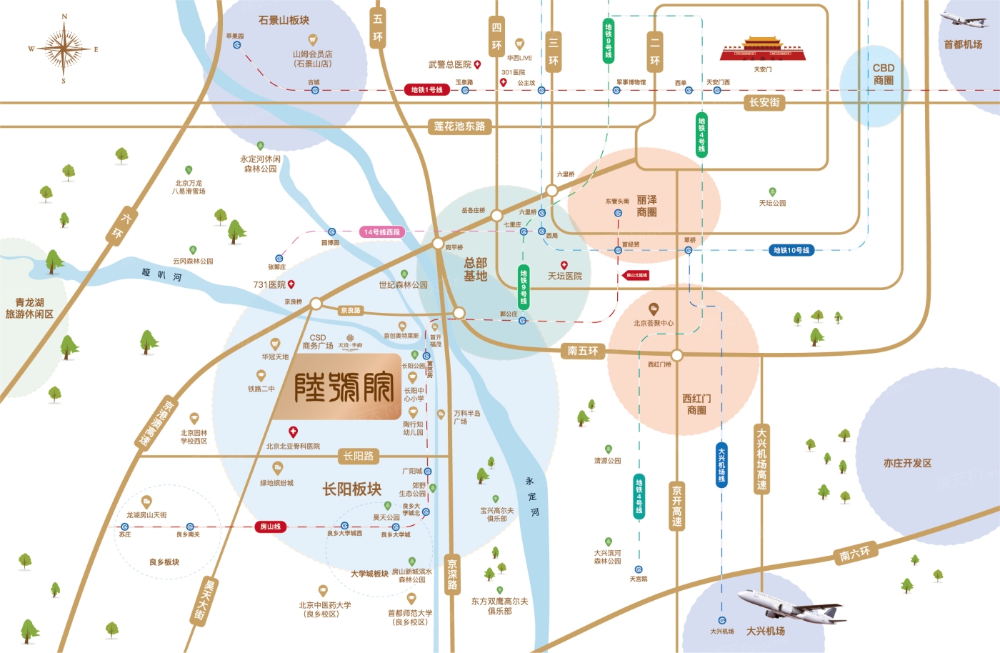 天资陸号院交通图