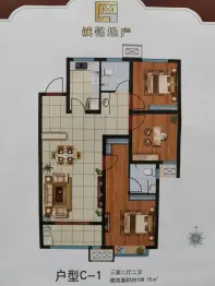 诚铭佳园二期3室2厅1厨2卫建面108.15㎡