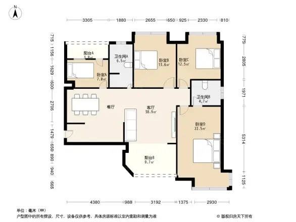 兴瑞·天鹅湖户型图